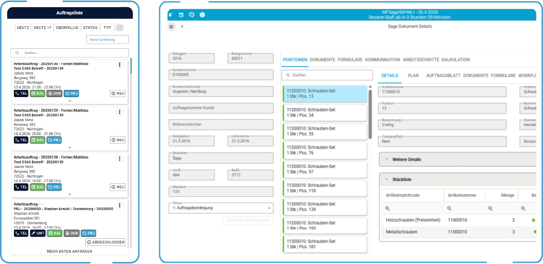 Digitales Auftragsmanagement für Handwerksbetriebe – Aufträge, Termine und Mitarbeiter zentral verwalten und koordinieren.